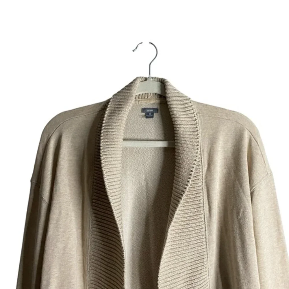 Aerie Women's Cream Open Front Knit Sweater Cardigan - Picture 2 of 9